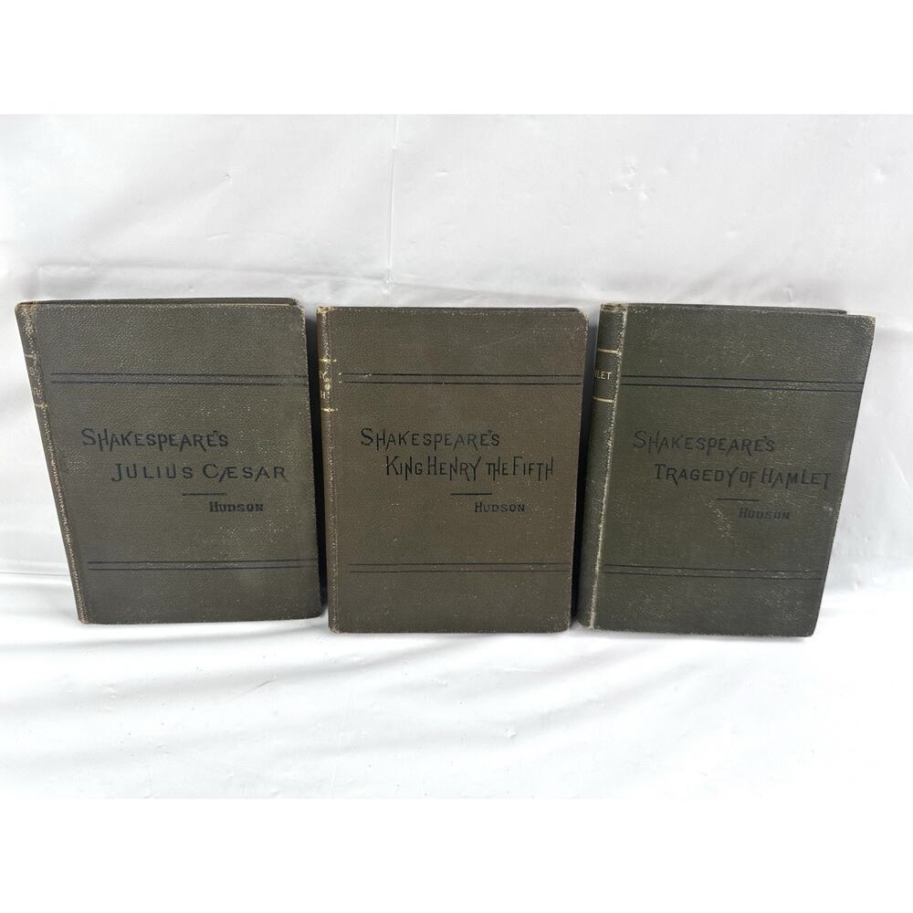 Shakespeare's Hudson Tragedy Of Hamlet Julius Cesar King Henry The Fifth